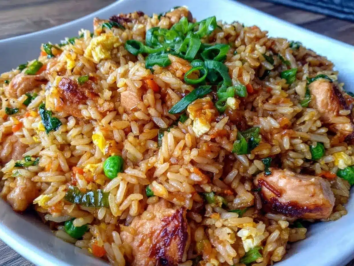 high-protein chicken fried rice preparation steps