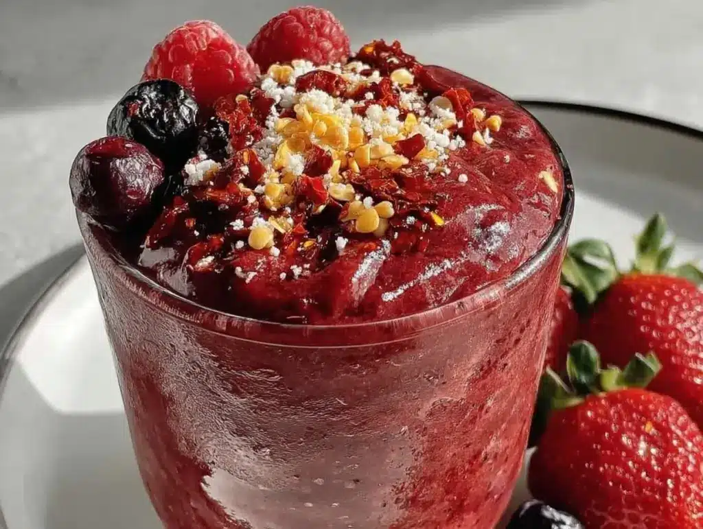 high-protein Greek yogurt berry smoothie - featured image