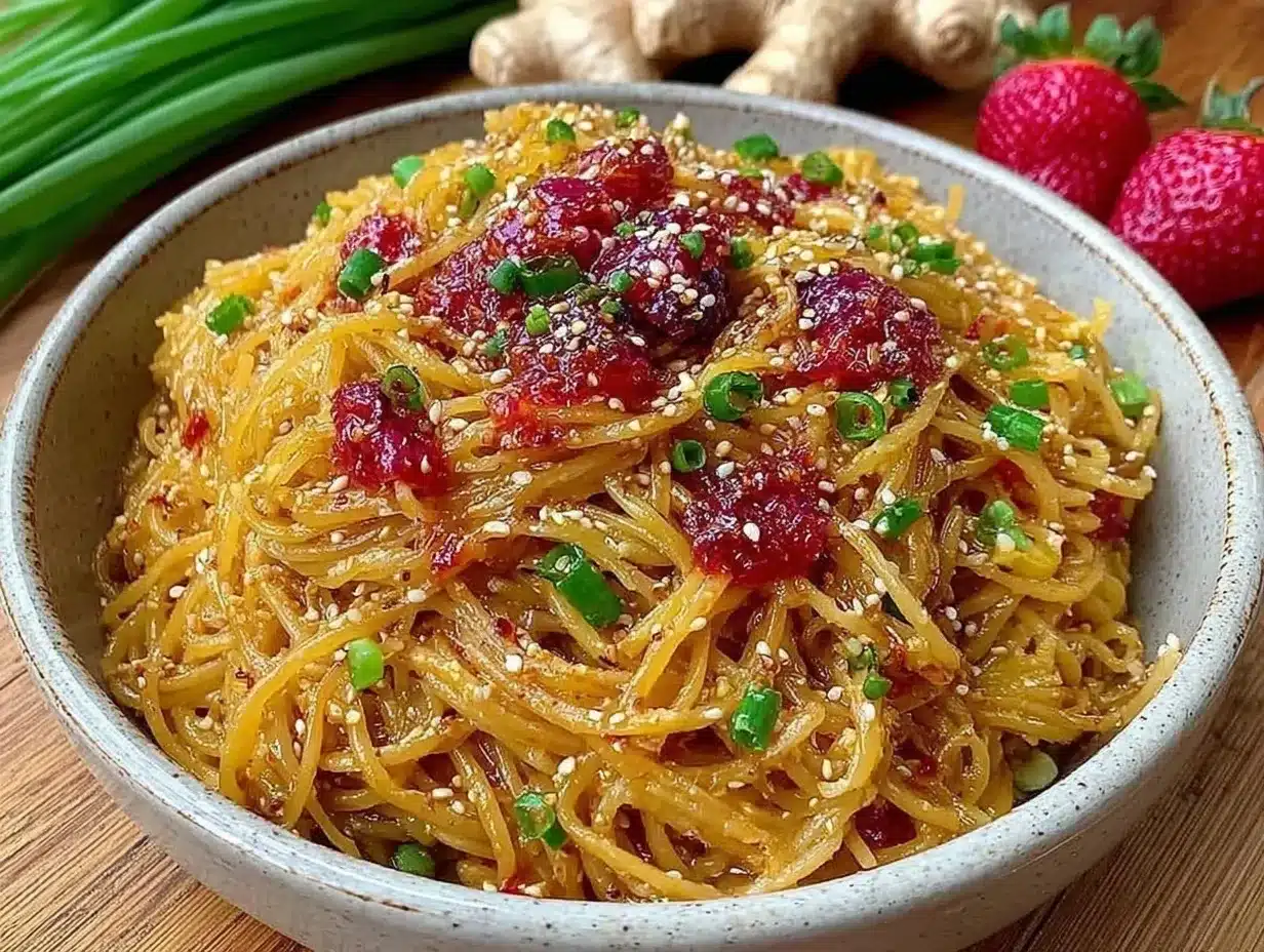 high-protein sesame ginger noodles preparation steps