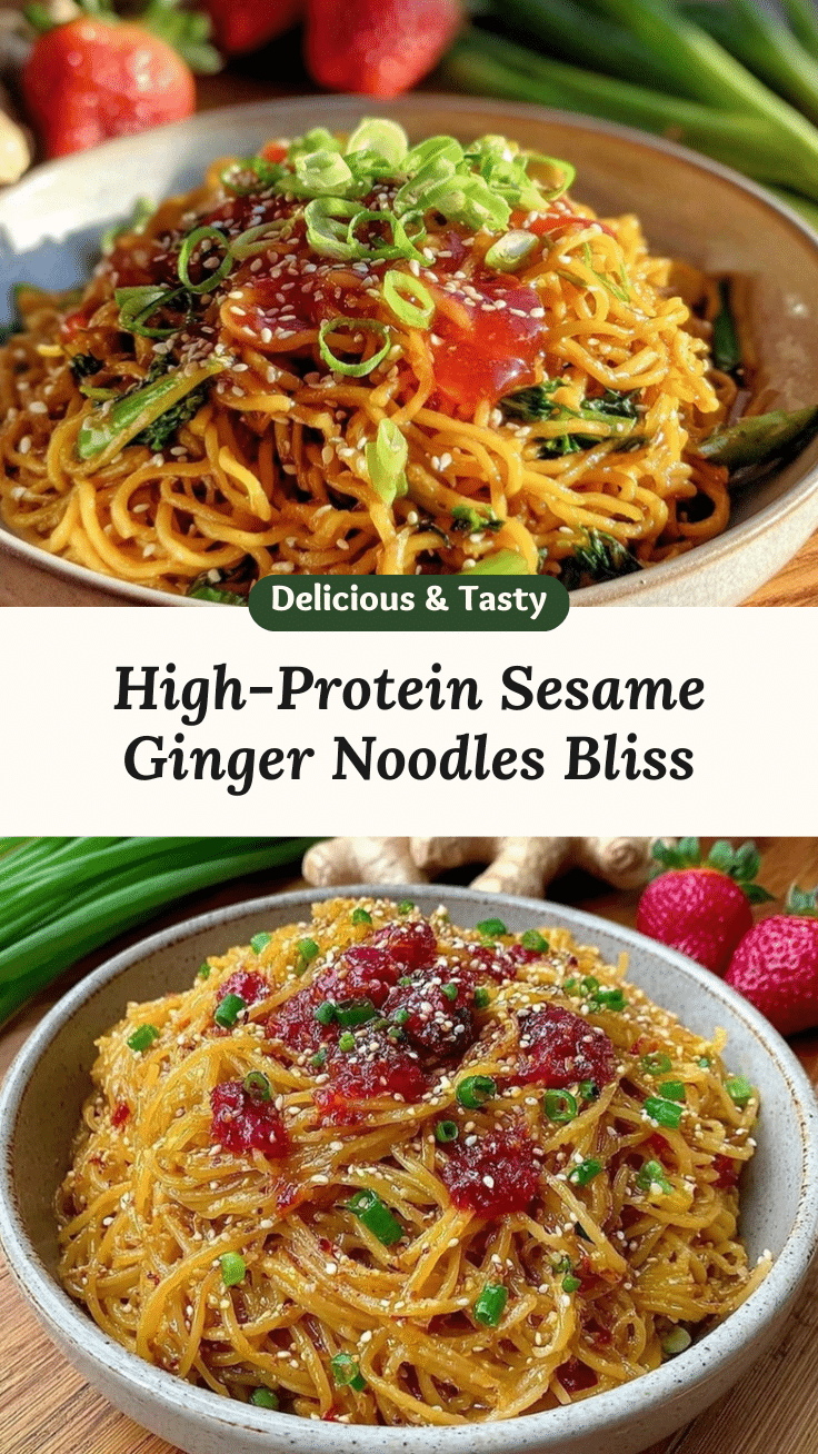 high-protein sesame ginger noodles recipe