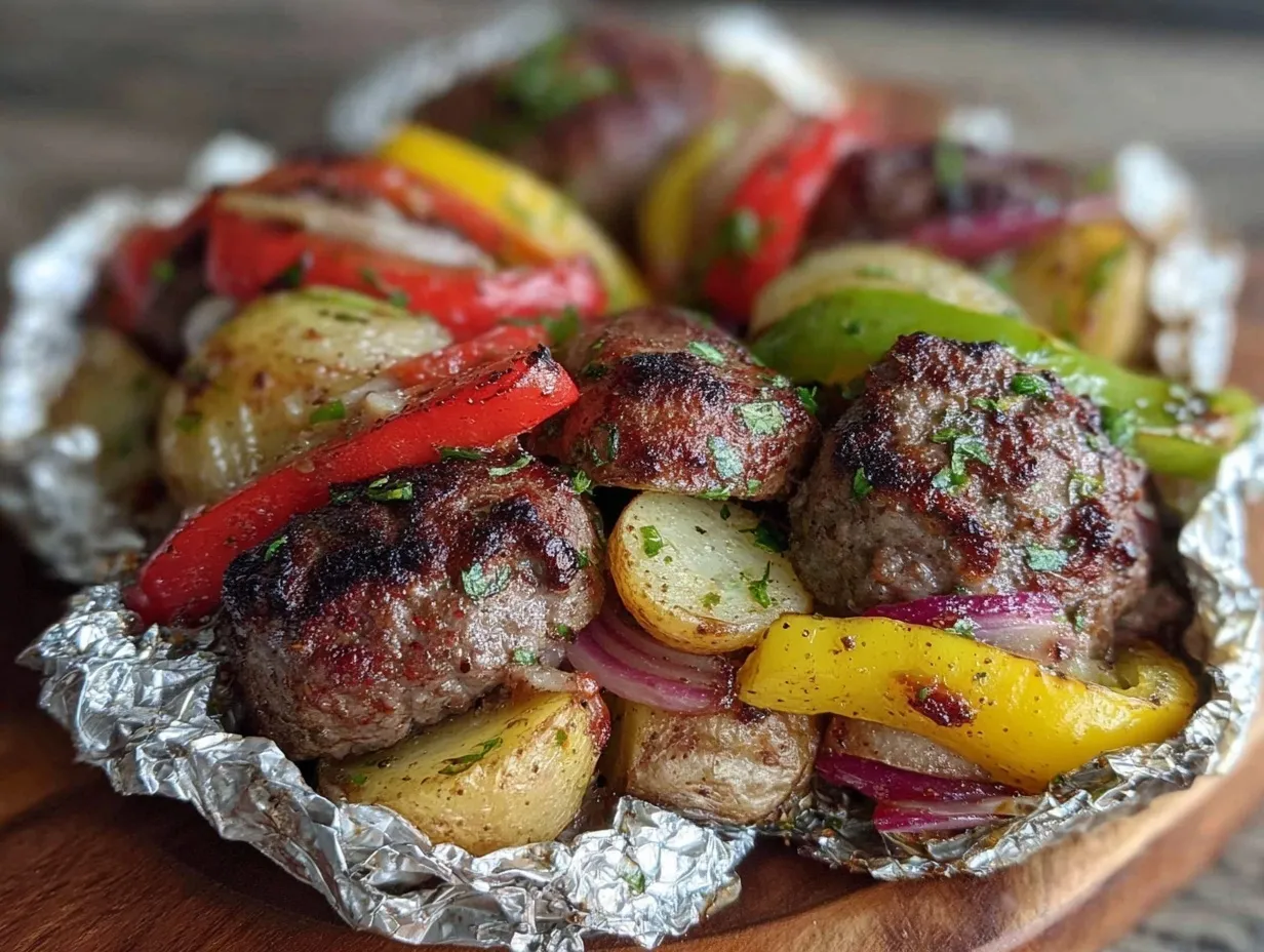 hobo dinner foil packets preparation steps