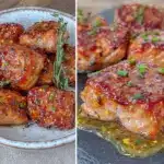 honey garlic salmon bites - featured image