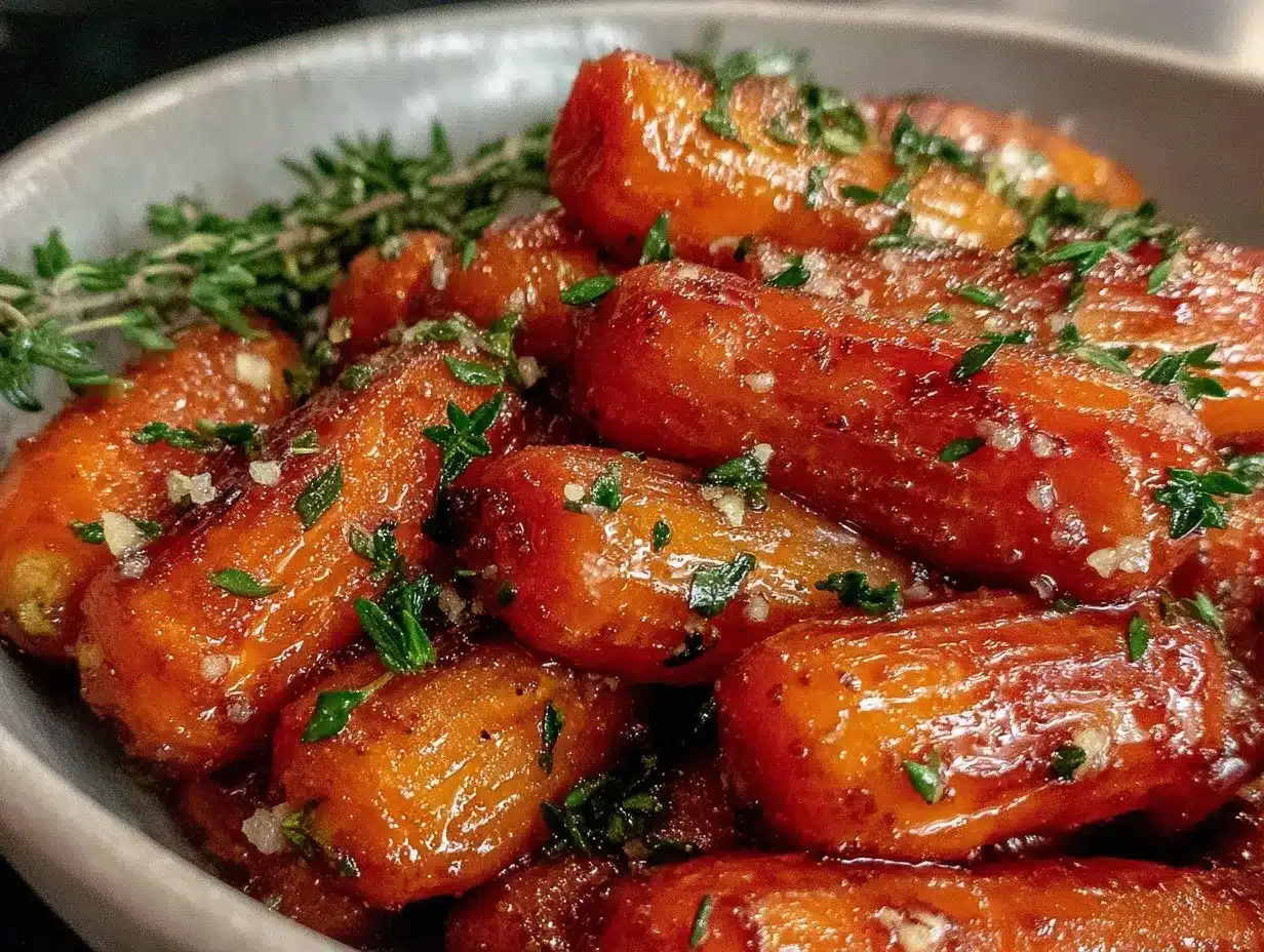 honey glazed carrots with thyme preparation steps