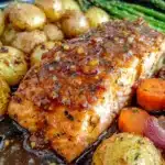honey mustard salmon sheet pan dinner - featured image