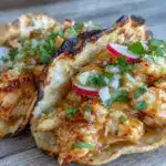 honey mustard shredded chicken tacos - featured image