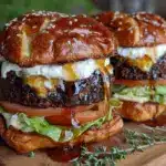 hot honey black bean burgers - featured image