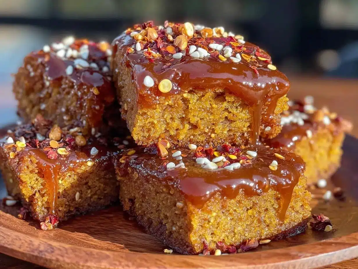 hot honey brown butter blondies preparation steps