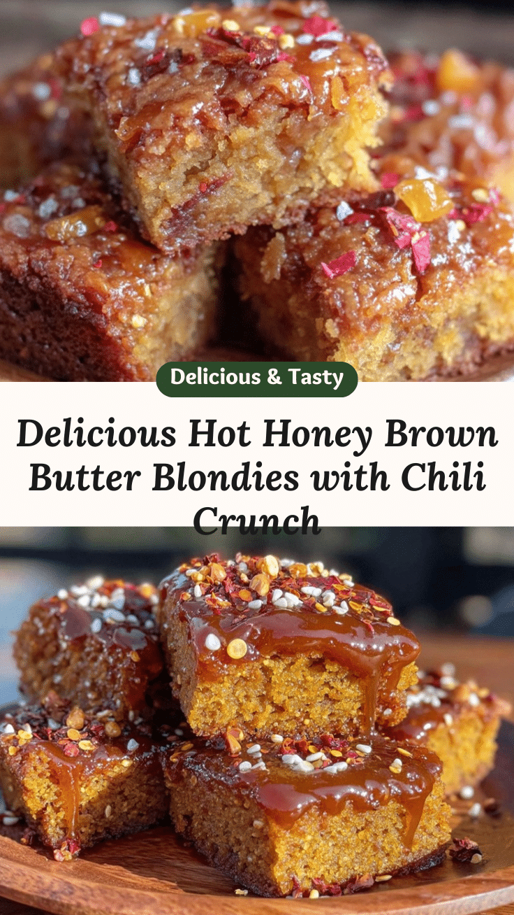 hot honey brown butter blondies recipe