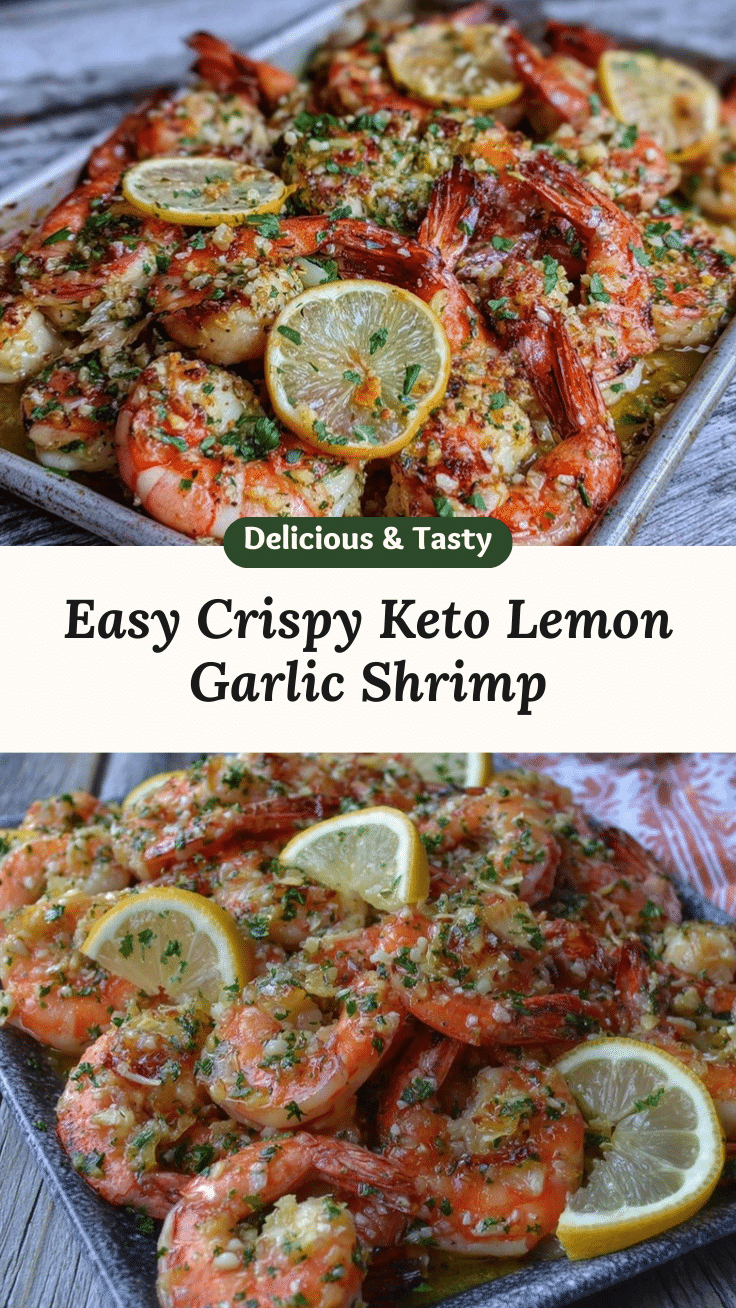keto sheet pan lemon garlic shrimp recipe
