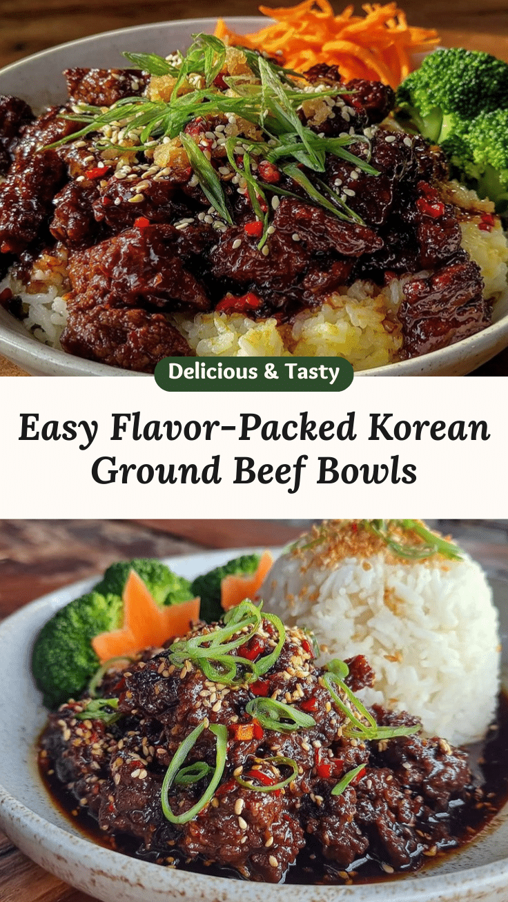 korean ground beef bowls recipe