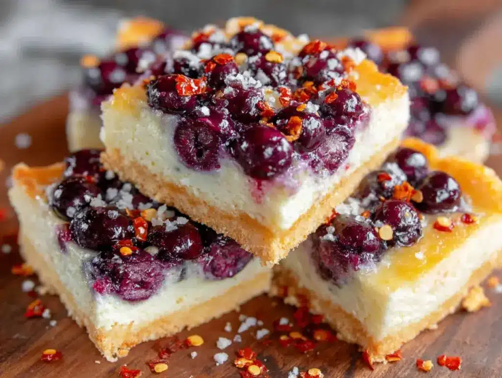 lemon blueberry cheesecake bars - featured image