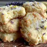 lemon lavender shortbread cookies - featured image