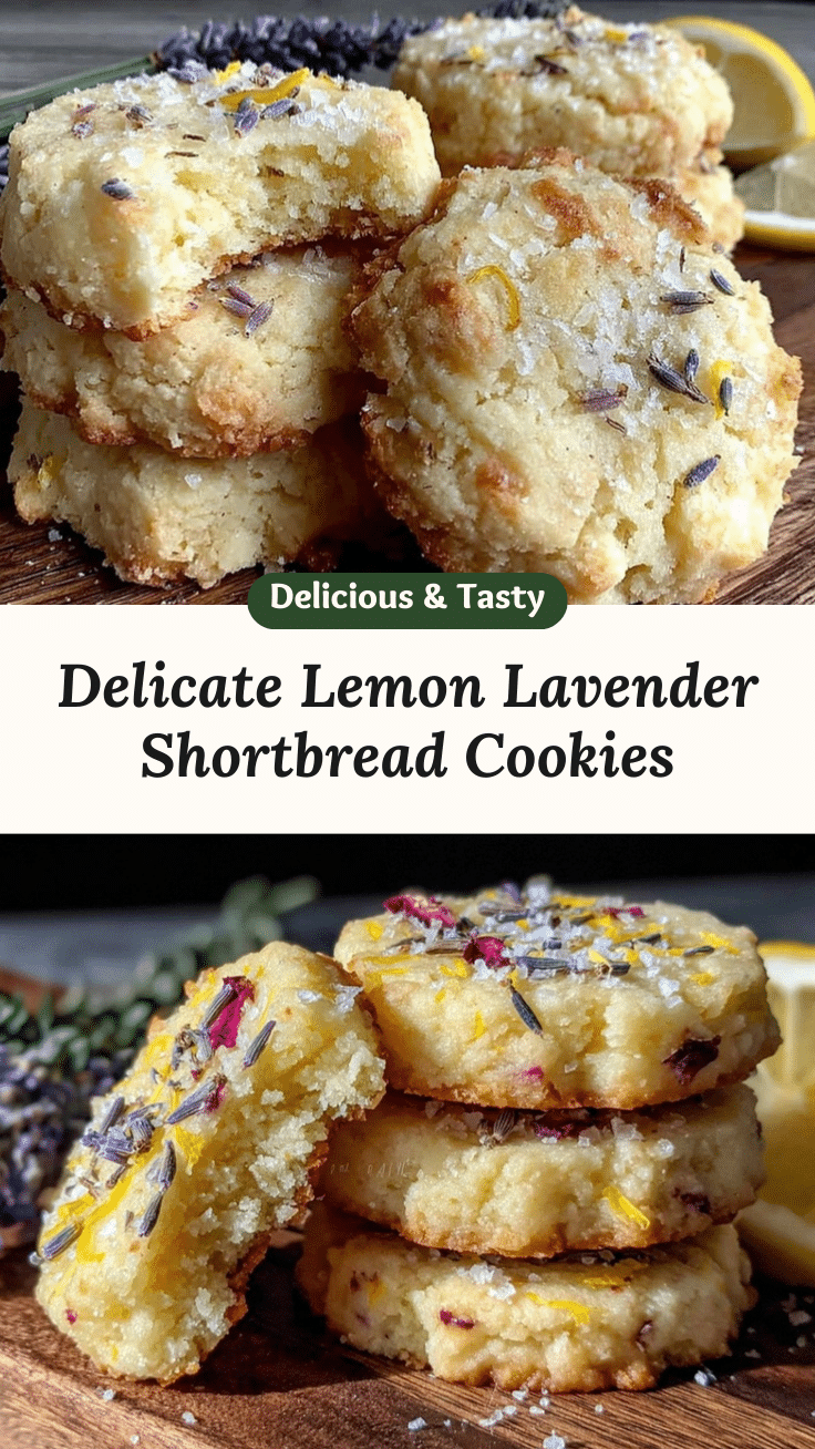 lemon lavender shortbread cookies recipe