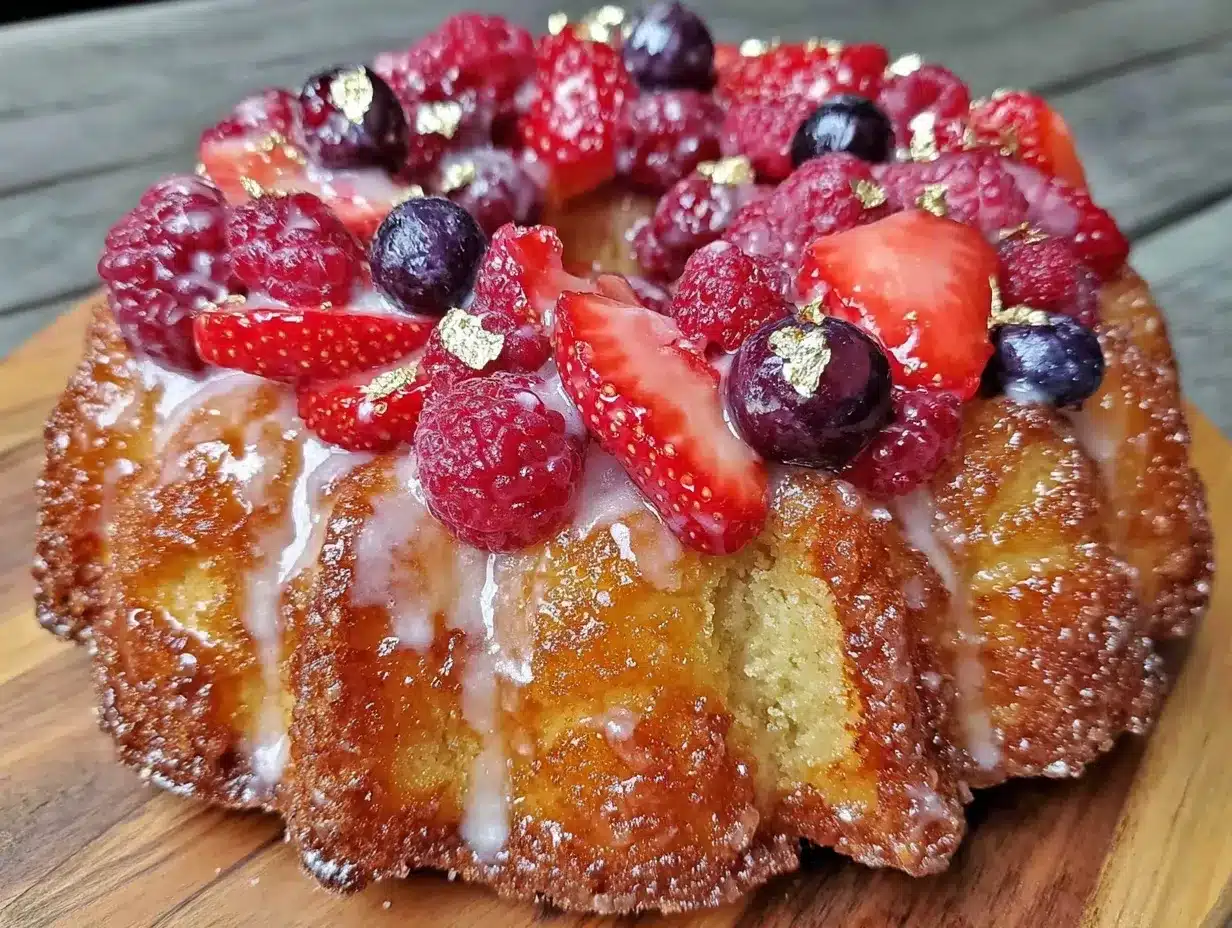 light champagne brunch cake preparation steps