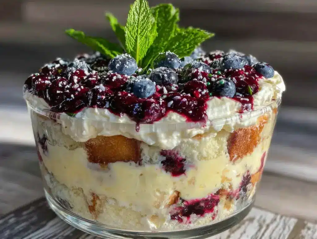 Light Lemon Blueberry Trifle - featured image