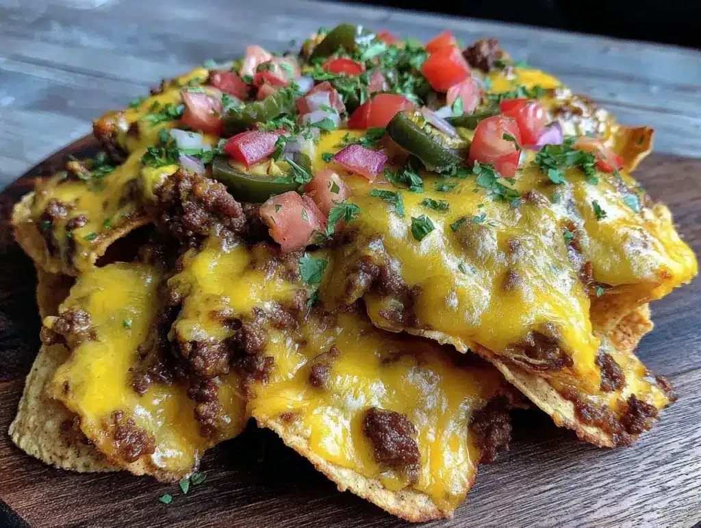 loaded beef nachos - featured image