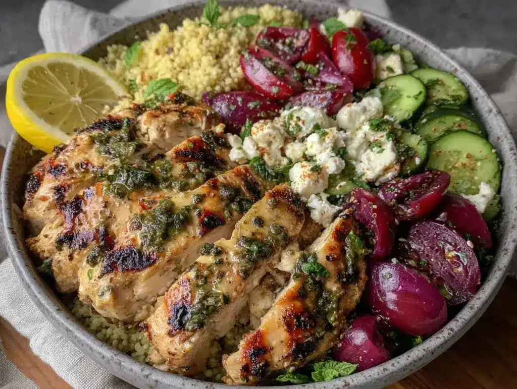 Mediterranean chicken meal prep bowls - featured image