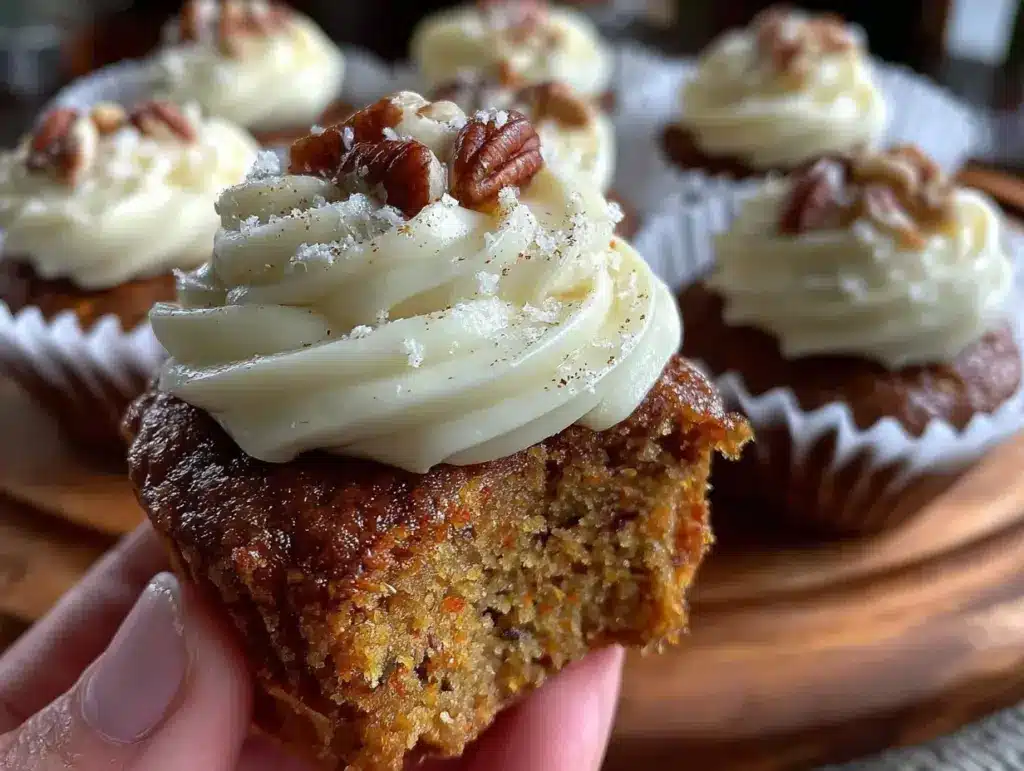 moist carrot cake cupcakes - featured image