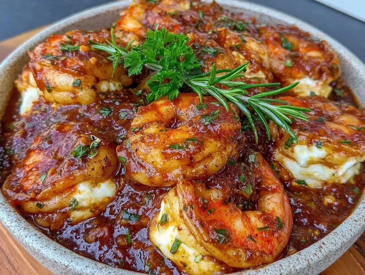 New Orleans BBQ Shrimp preparation steps