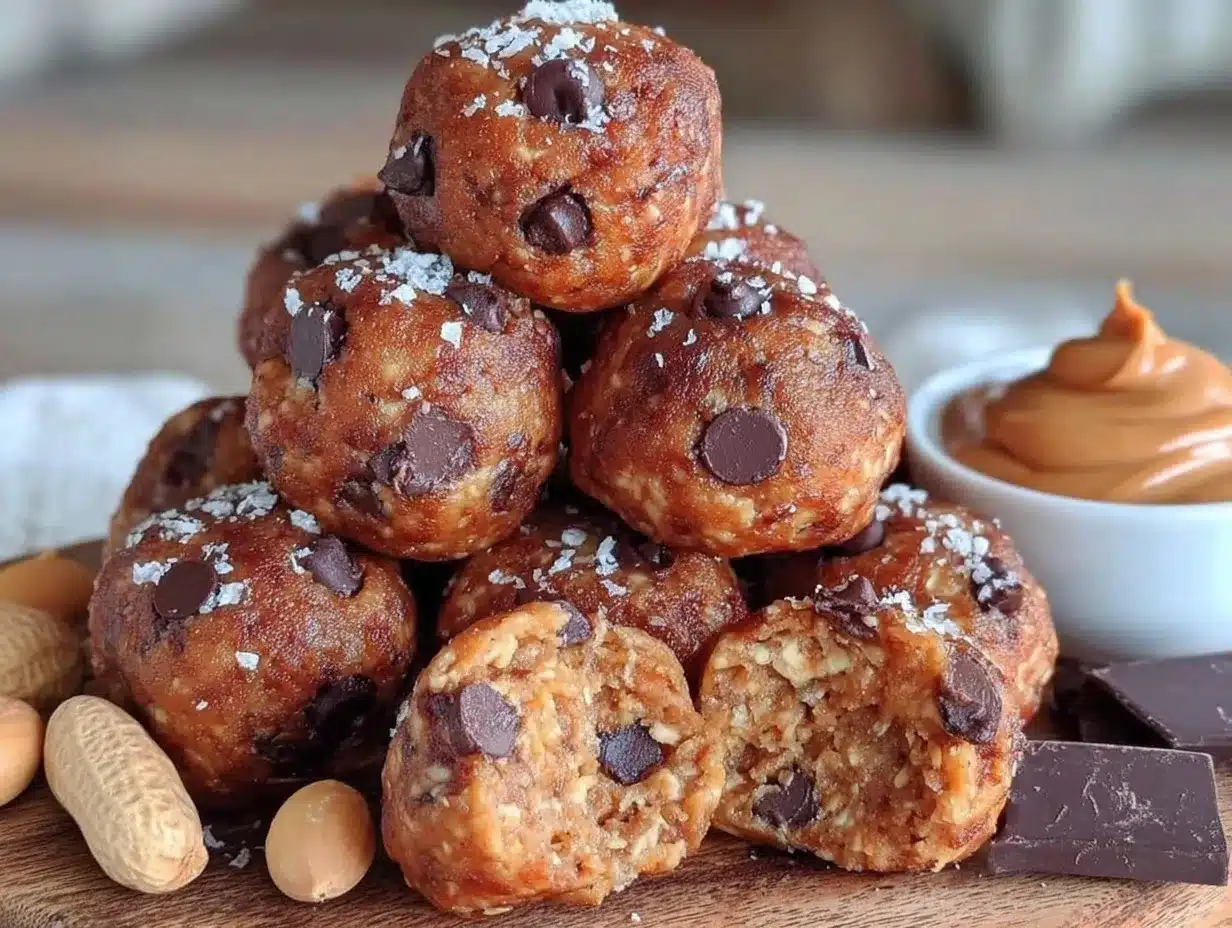 no-bake peanut butter protein balls preparation steps