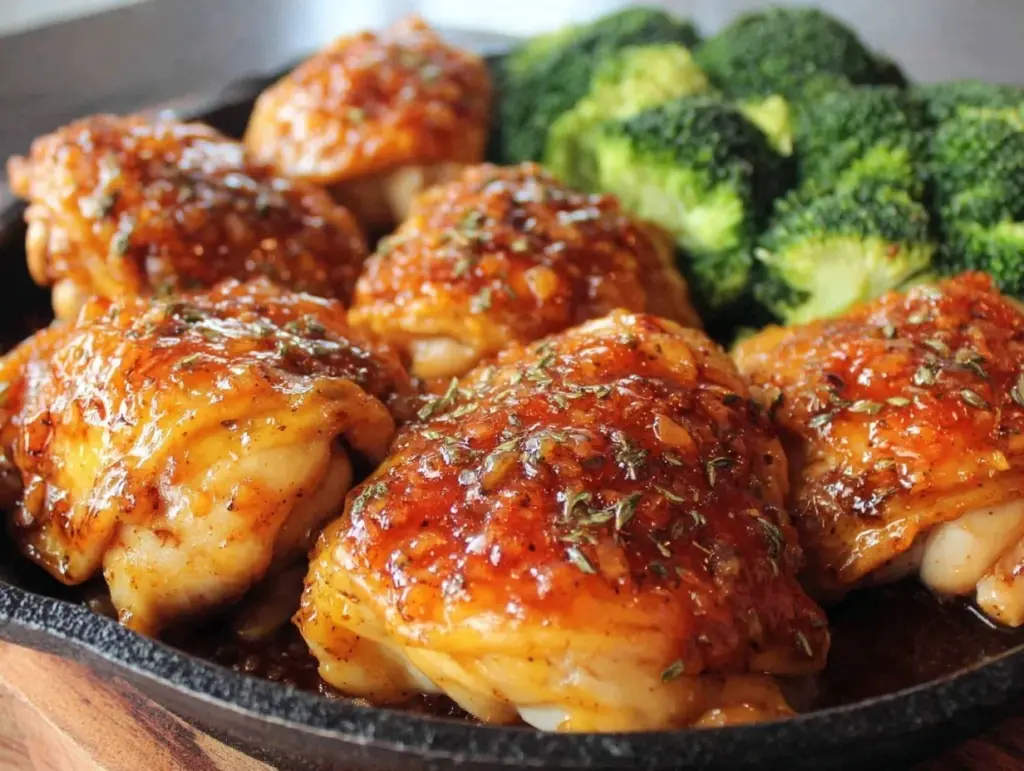 one-pan teriyaki chicken with broccoli - featured image