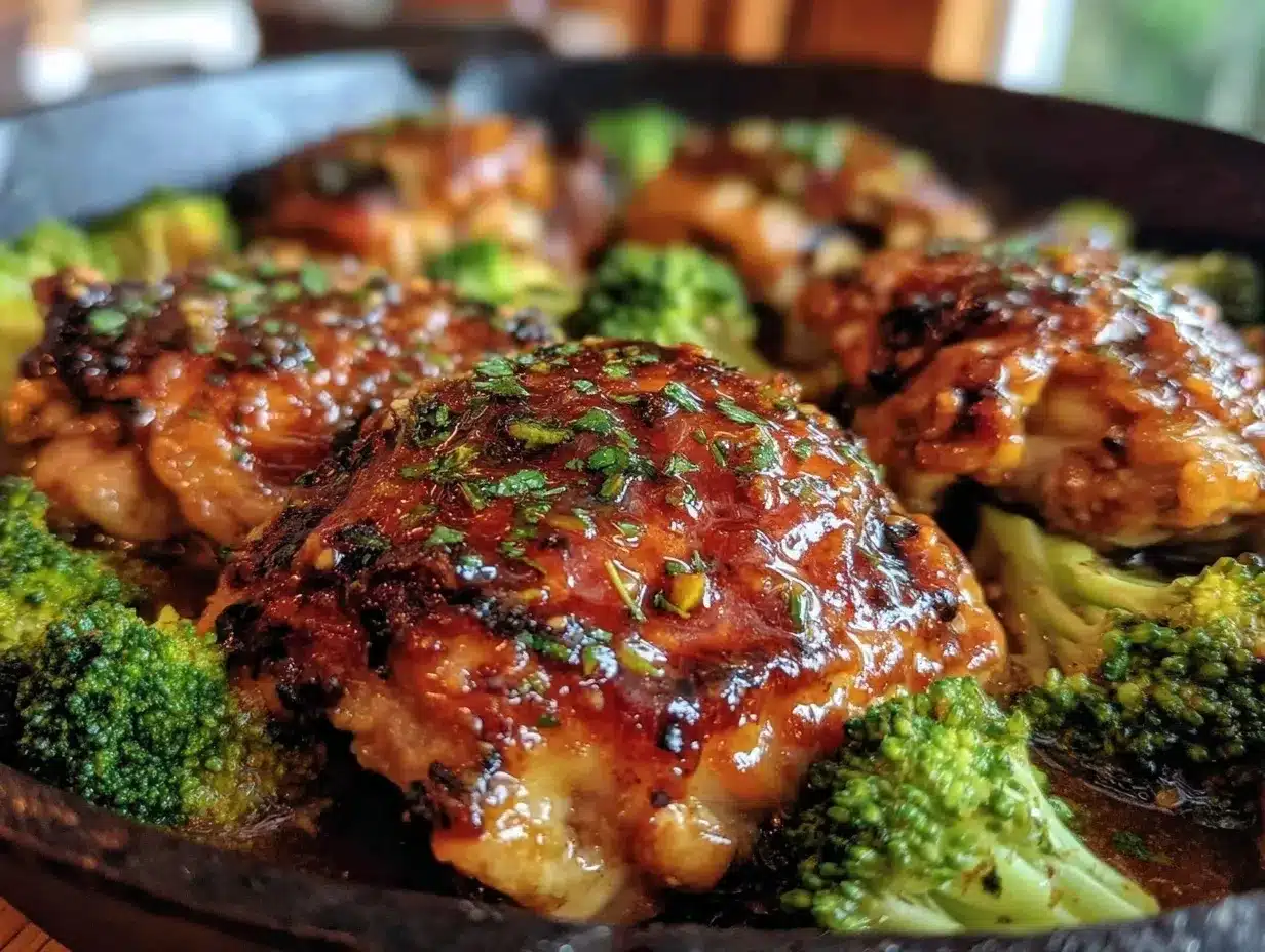 one-pan teriyaki chicken with broccoli preparation steps
