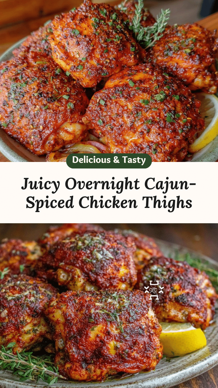 overnight cajun-spiced chicken thighs recipe