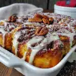 overnight cinnamon roll french toast casserole - featured image