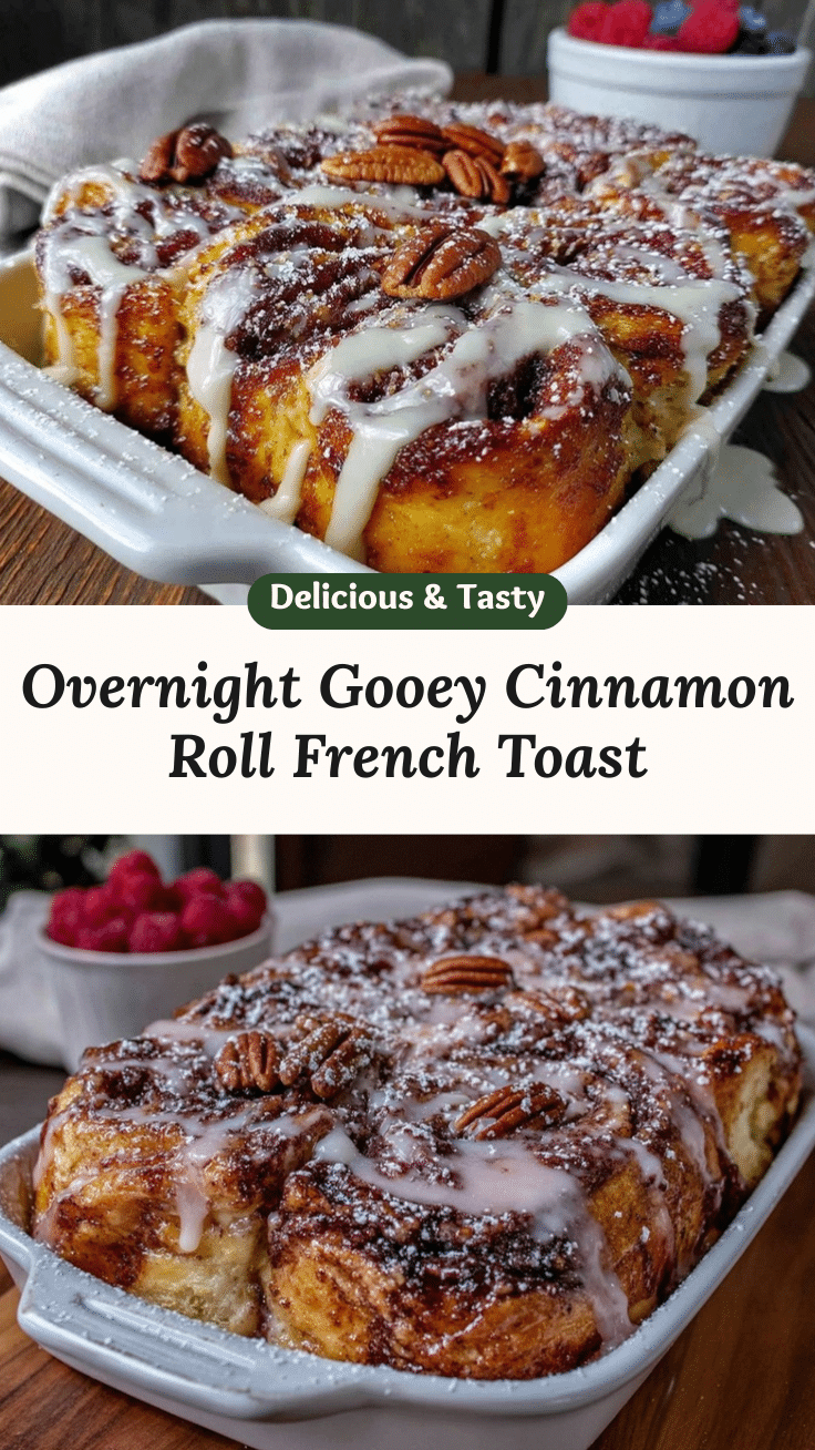 overnight cinnamon roll french toast casserole recipe