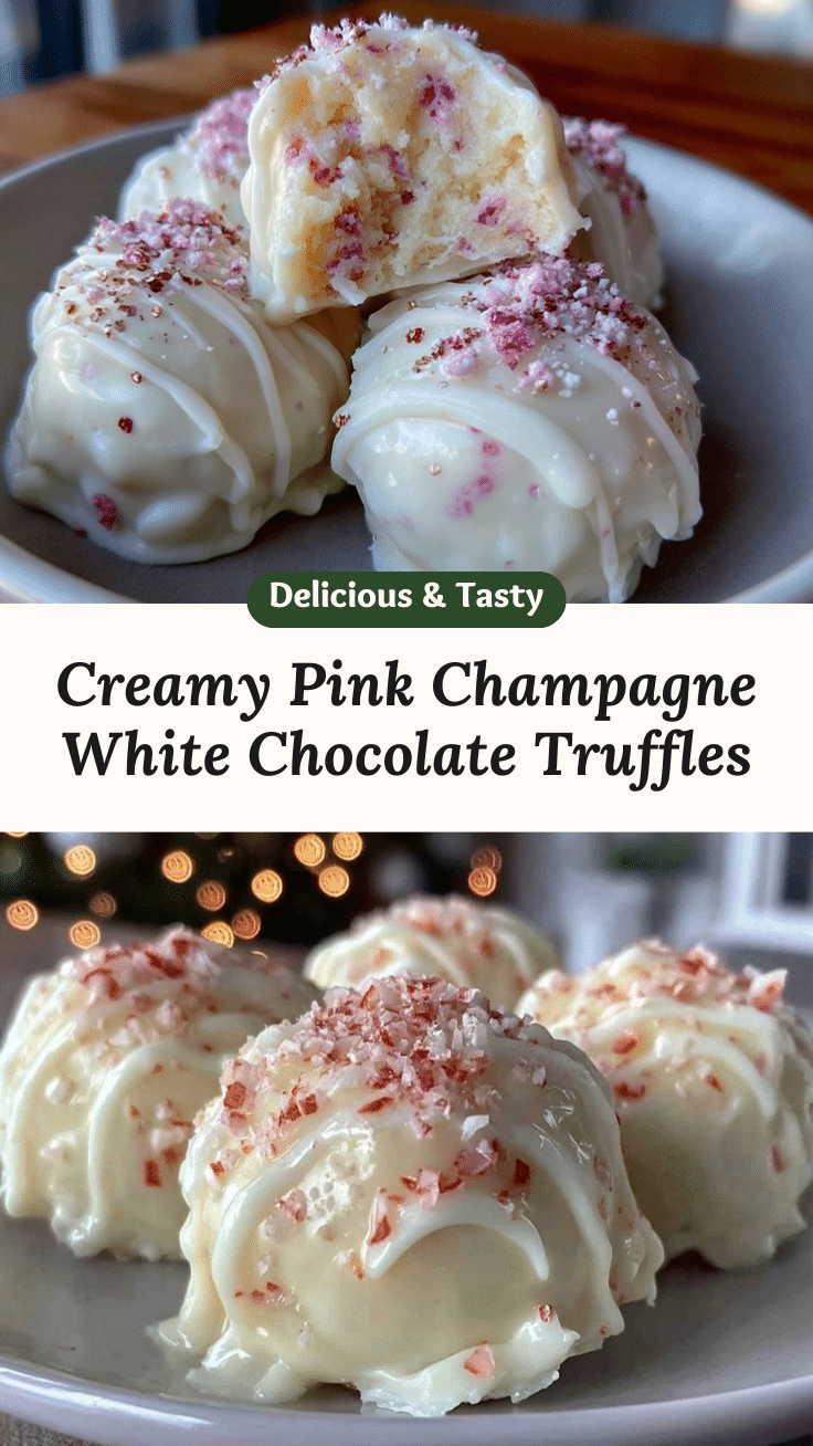 pink champagne truffles recipe