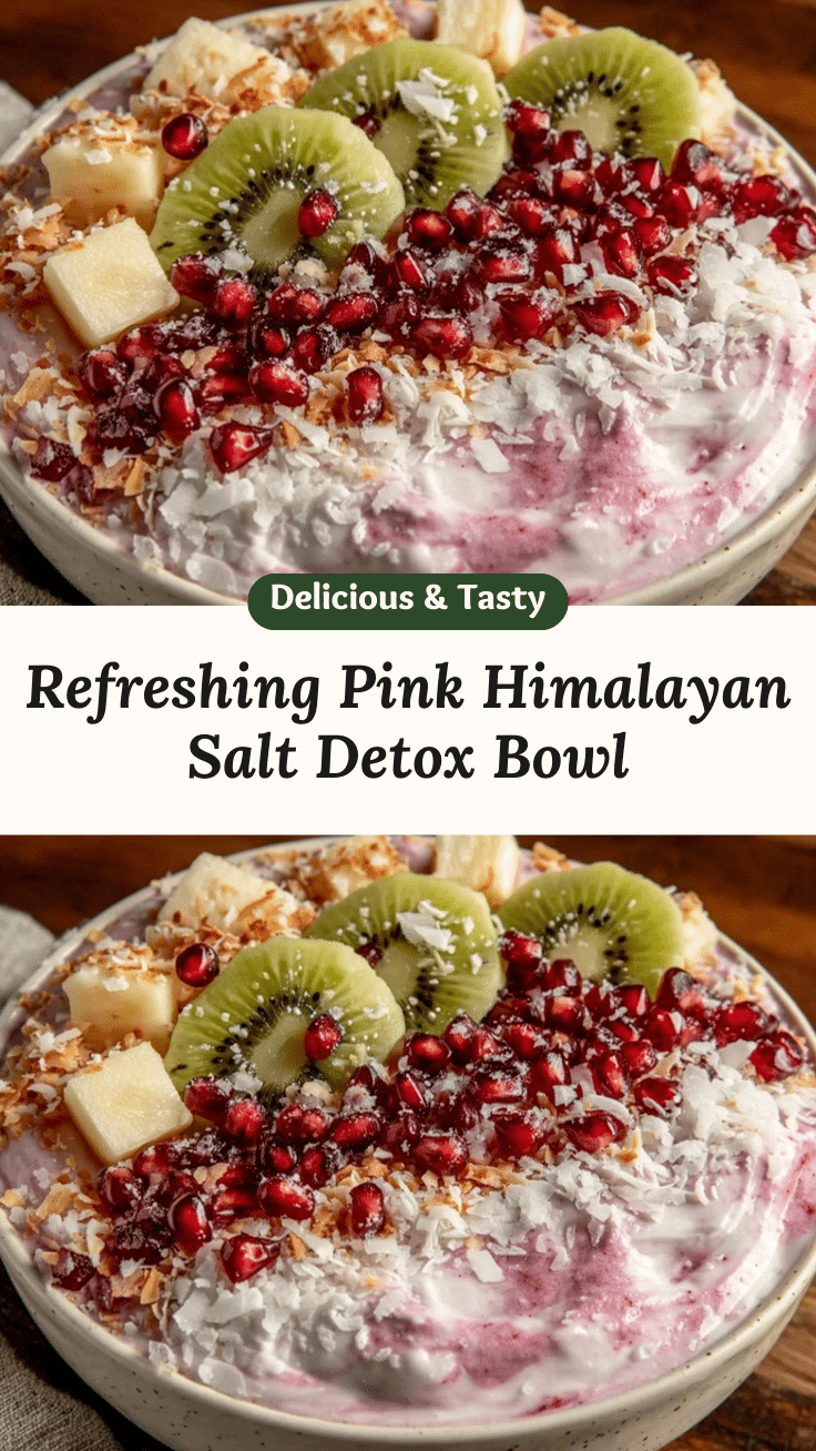 pink Himalayan salt detox smoothie bowl recipe