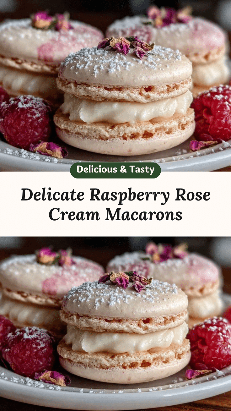 raspberry rose macarons recipe