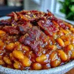 savory baked beans - featured image