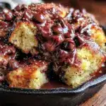 skillet chocolate chip banana bread - featured image