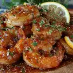 slow cooker lemon garlic shrimp - featured image