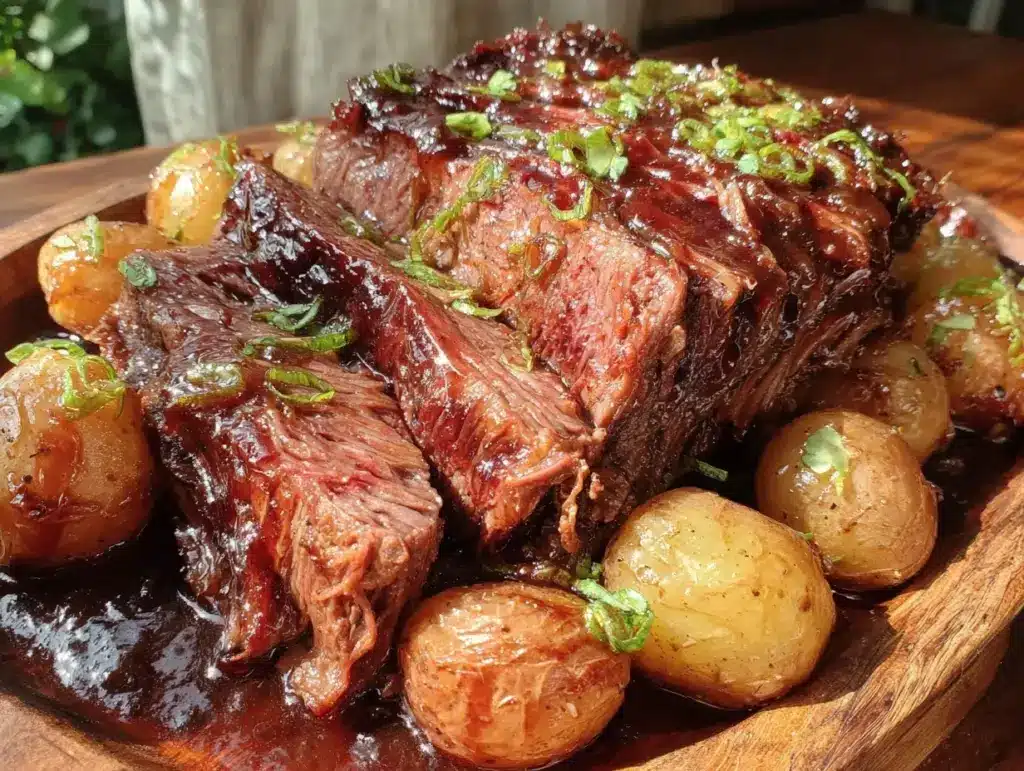 slow cooker mississippi pot roast - featured image