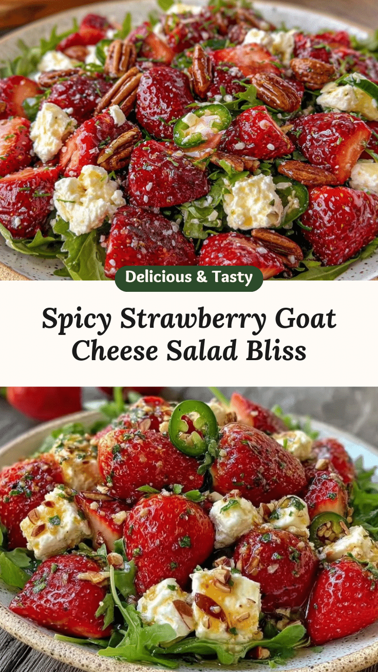 spicy strawberry goat cheese salad recipe