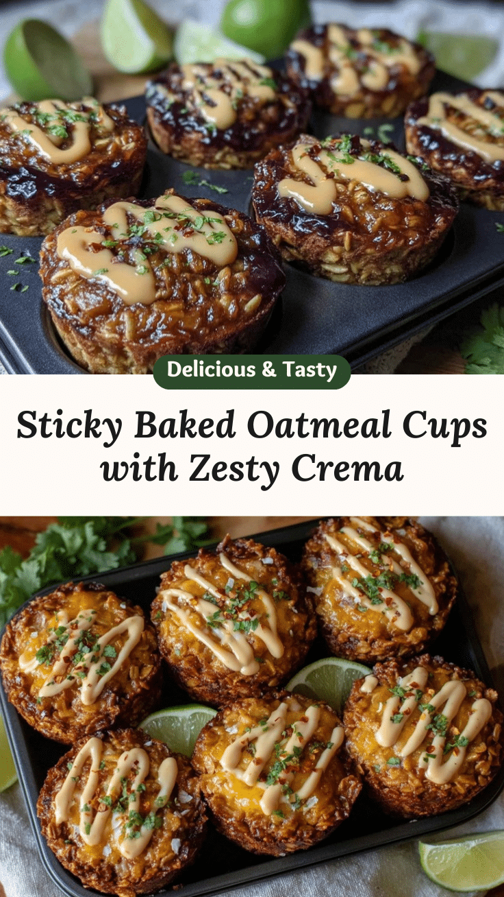 sticky baked oatmeal cups recipe