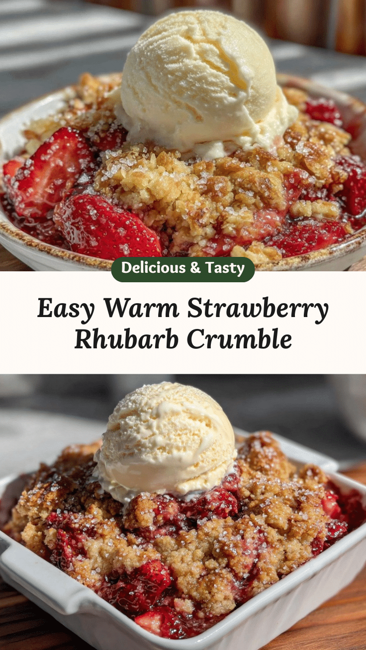strawberry rhubarb crumble recipe