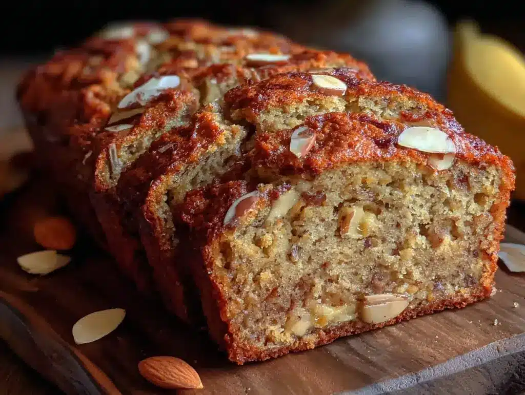 sugar-free almond flour banana bread - featured image