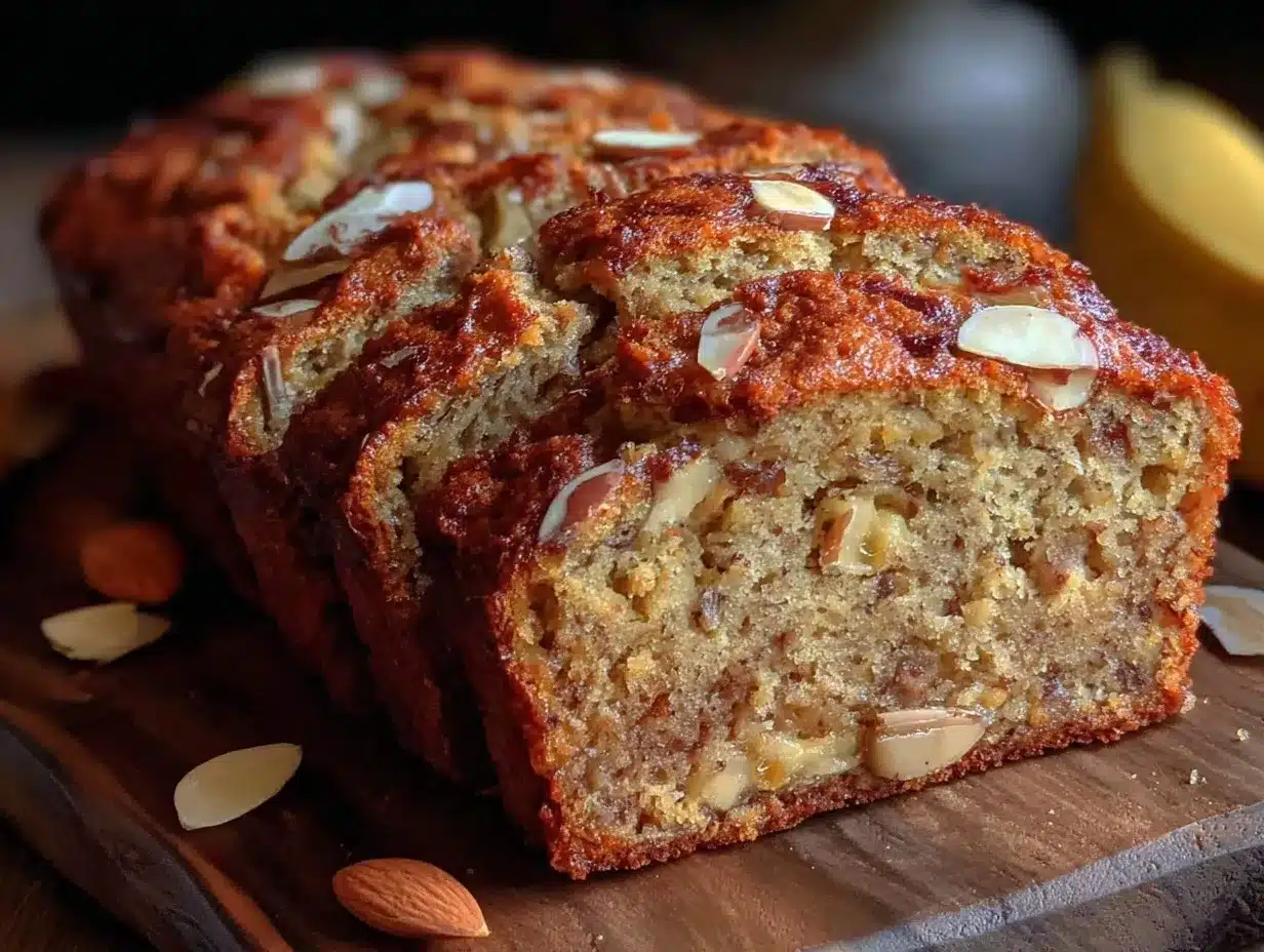 sugar-free almond flour banana bread preparation steps
