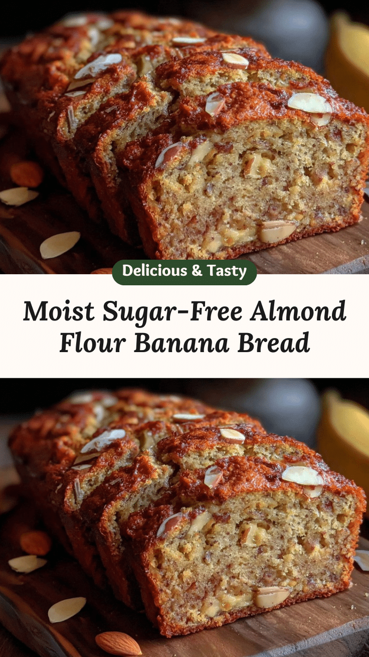 sugar-free almond flour banana bread recipe