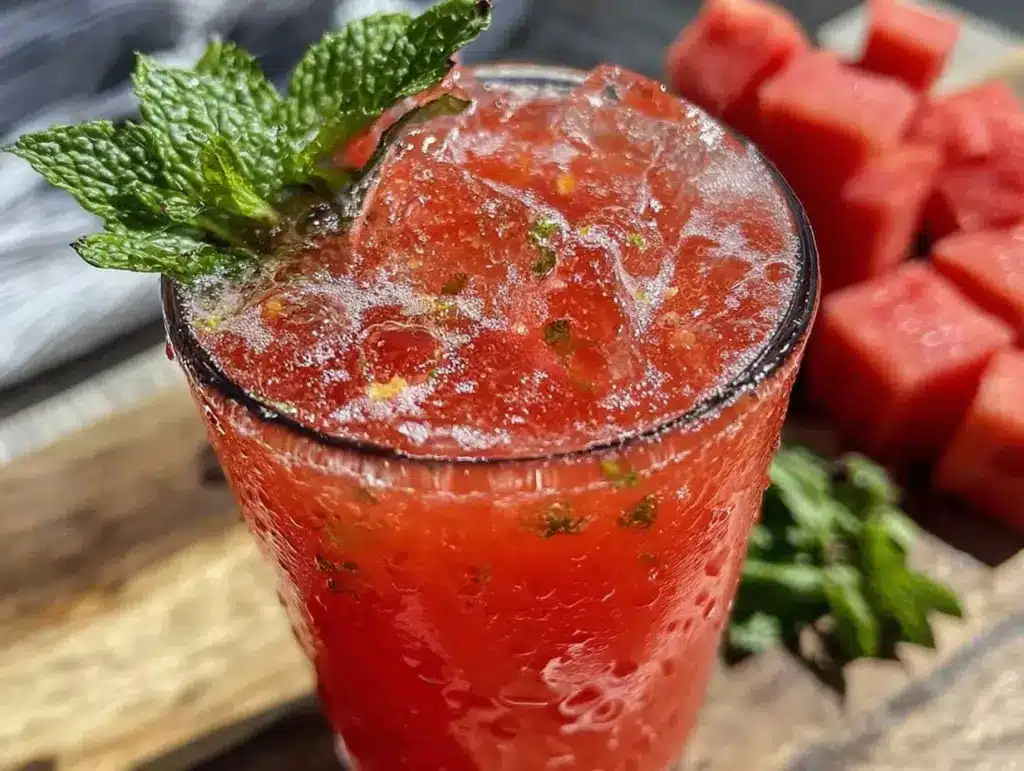 watermelon mint agua fresca - featured image