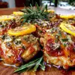 zesty lemon herb chicken thighs - featured image
