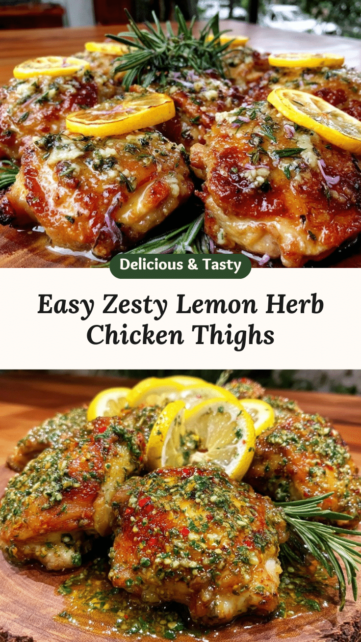 zesty lemon herb chicken thighs recipe