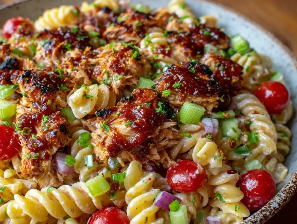 BBQ Ranch Chicken Pasta Salad - featured image