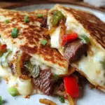 Blackstone Philly Cheesesteak Quesadillas - featured image