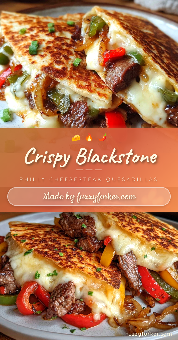 Blackstone Philly Cheesesteak Quesadillas recipe