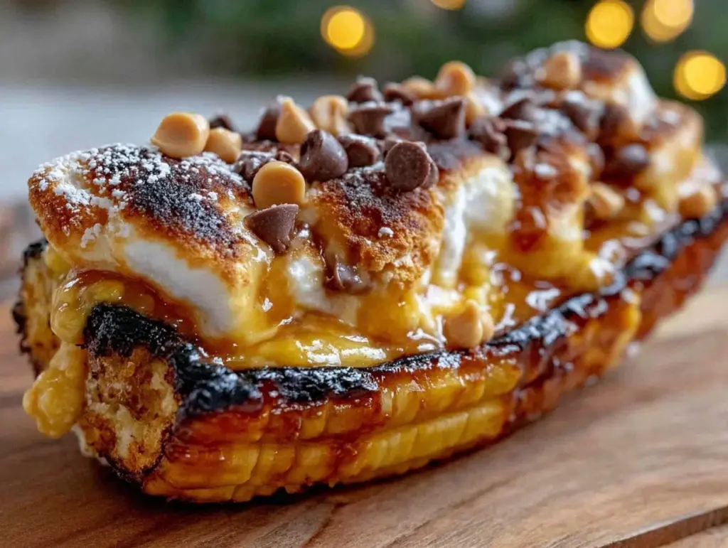 campfire banana boat s’mores - featured image
