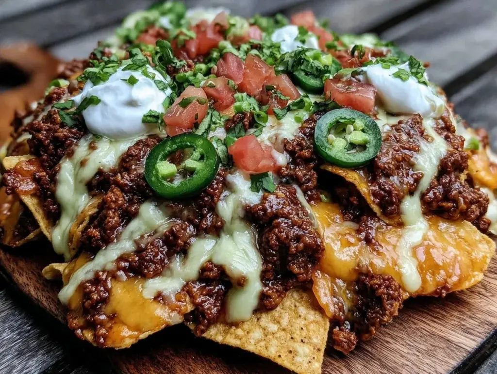 campfire foil pack nachos - featured image
